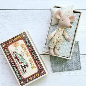 Little Brother Mouse in Matchbox-Maileg-The Bugs Ear