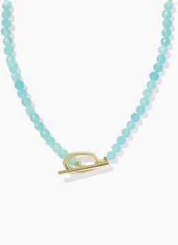 Kendra Scott Sylvia Gold Strand Necklace in Teal Amazonite-Kendra Scott-The Bugs Ear
