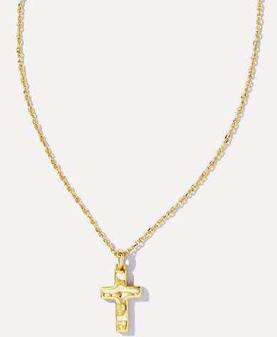 Kendra Scott Cross Pendant Necklace in Gold-Kendra Scott-The Bugs Ear