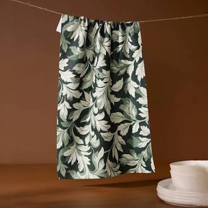 Geometry Classic Foliage Tea Towel-Geometry Towel-The Bugs Ear