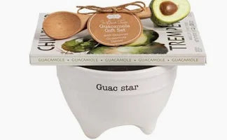 Guacamole Bowl with Gourmet Village Seasoning Mix Gift Set of 3 Mud Pie-Mud pie-The Bugs Ear