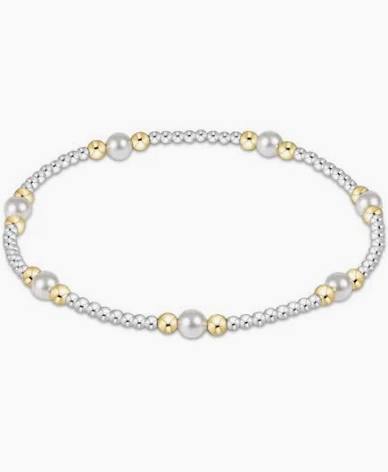 Enewton Classic Mixed Metals Purpose Pattern 4mm Bead Bracelet Pearl-Enewton-The Bugs Ear