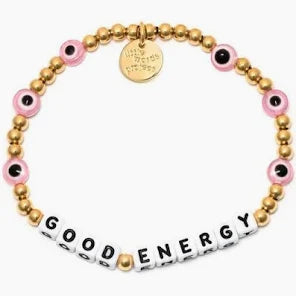 Good Energy Gold Word Bracelet-Little Words Project-The Bugs Ear