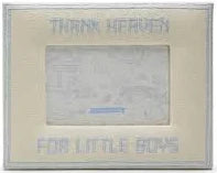 Thank Heaven Embroidered Photo Frame Boy or Girl-Two's Company-The Bugs Ear