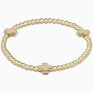 Enewton Extends Signature Cross Gold Pattern 3mm Bead Bracelet-Enewton-The Bugs Ear