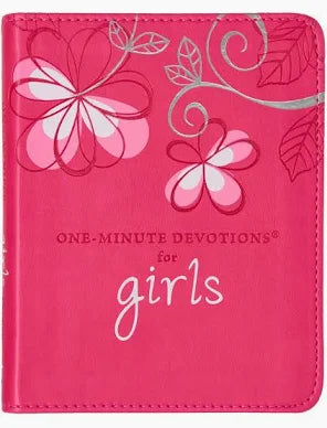 The One-Minute Devotions for Girls Pink Faux Leather Devotional-Christian Art-The Bugs Ear