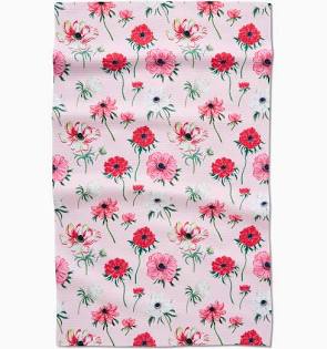 Geometry Anemone Garden Flowers-Geometry Towel-The Bugs Ear