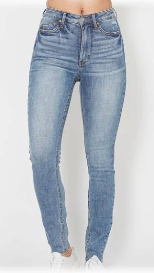 Judy Blue High Waist Tummy Control Vintage Shield Pockets Skinny Jeans-Judy Blue-The Bugs Ear