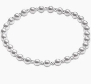 Enewton Classic Grateful Pattern Sterling 4mm Bead Bracelet Pearl-Enewton-The Bugs Ear