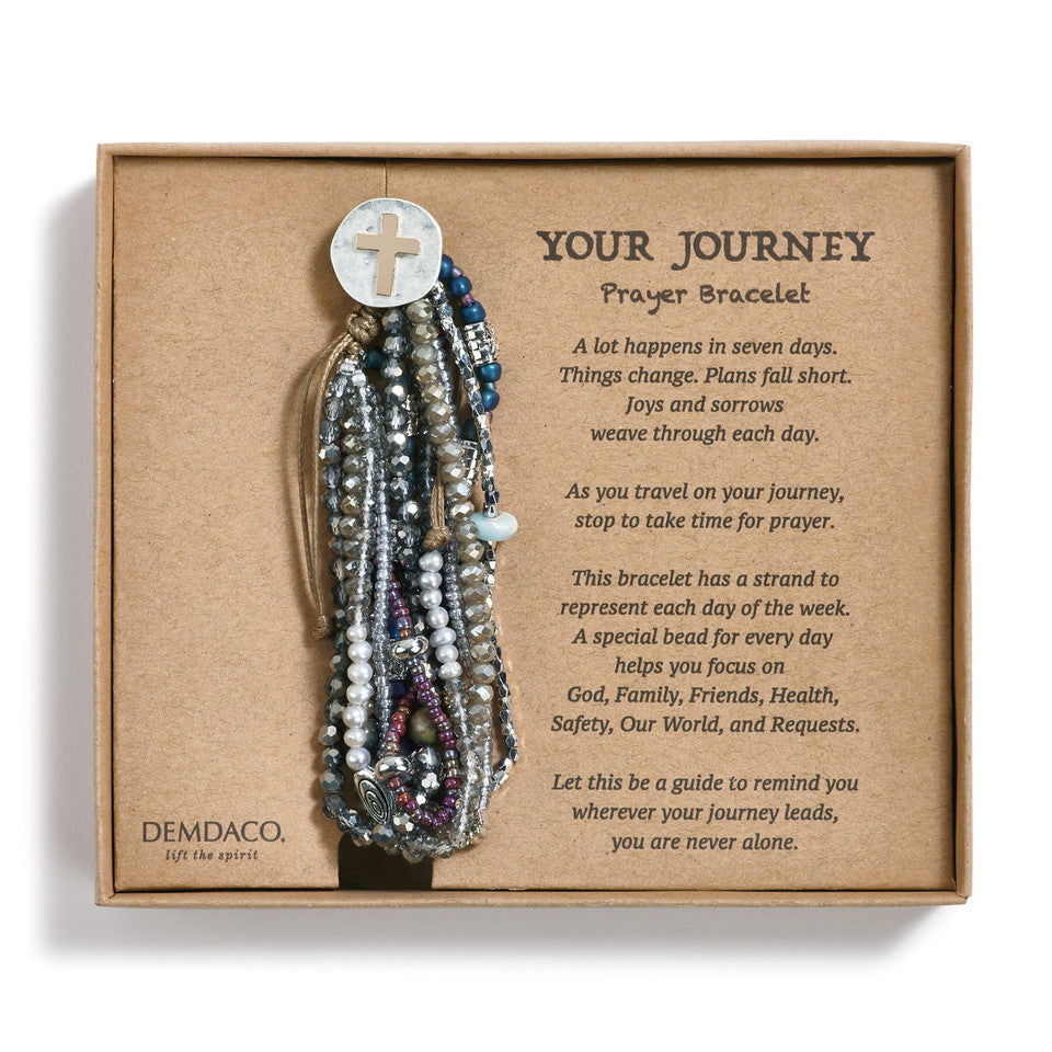 Gray Your Journey Prayer Bracelet-Demdaco-The Bugs Ear
