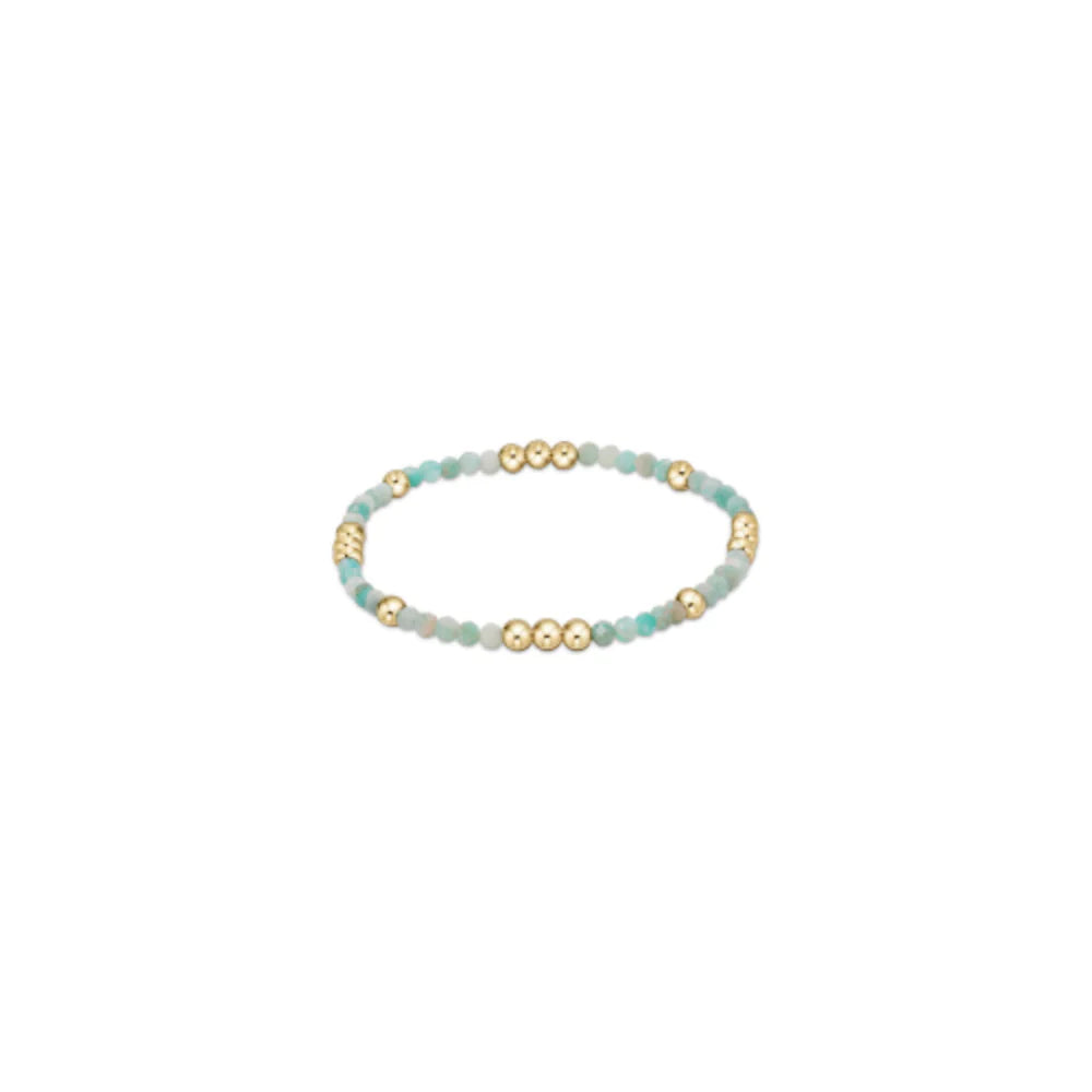 Enewton Worthy Pattern 3mm Gemstone Bead Bracelet in Amazonite-Enewton-The Bugs Ear