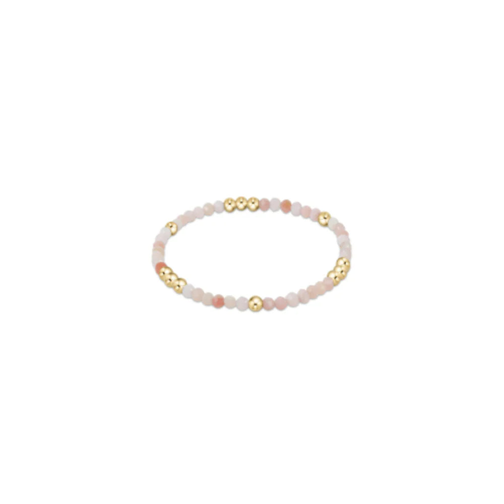 Enewton Worthy Pattern 3mm Gemstone Bead Bracelet in Pink Opal-Enewton-The Bugs Ear