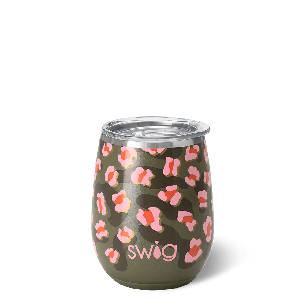 Swig 14 oz Stemless Wine Cup in On the Prowl-Swig-The Bugs Ear