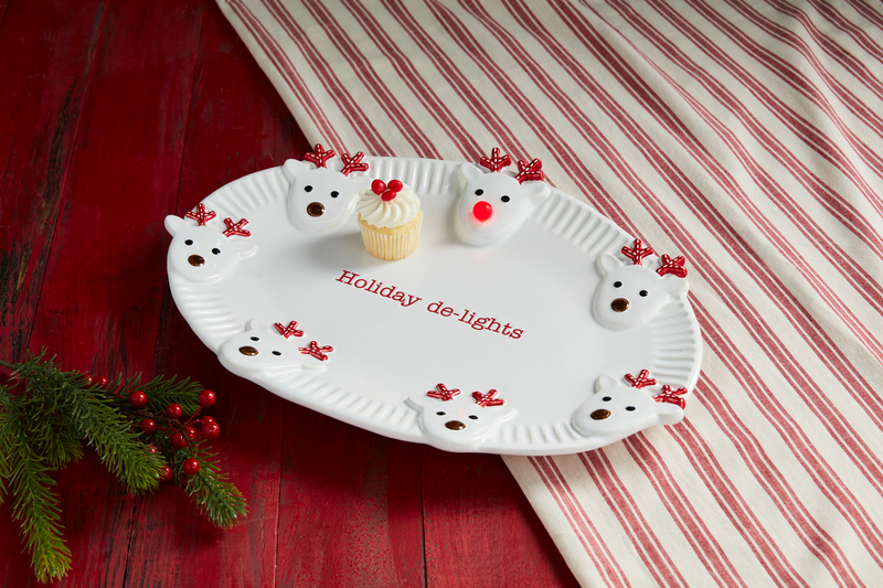 Light-Up Reindeer Platter Mud Pie-Mud pie-The Bugs Ear