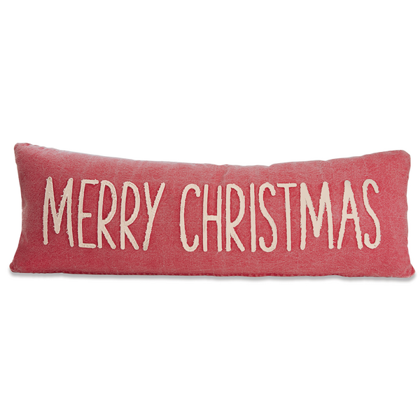 Merry Christmas Throw Pillow Mud Pie-Mud pie-The Bugs Ear