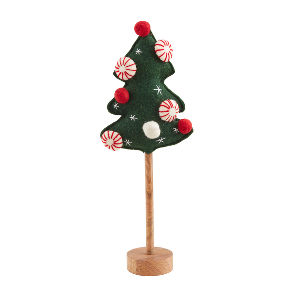 Large Felted Pom Tree Sitter Mud Pie