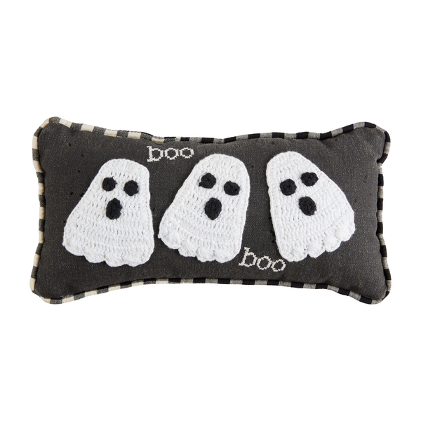 Boo Mini Pillow Boo Mini Pillow Mud Pie-Mud pie-The Bugs Ear