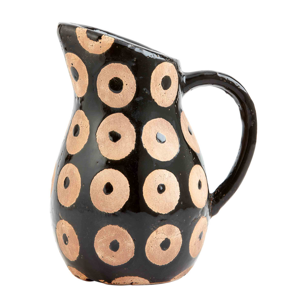 Black Dot Pitcher Mud Pie-Mud pie-The Bugs Ear