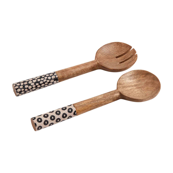 Black and White Serving Utensil Set Mud Pie-Mud pie-The Bugs Ear