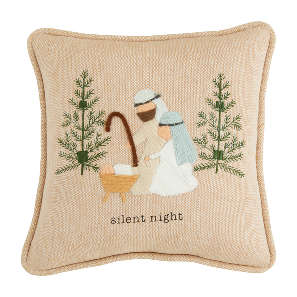 Silent Night Mini Pillow Mud Pie-Mud pie-The Bugs Ear