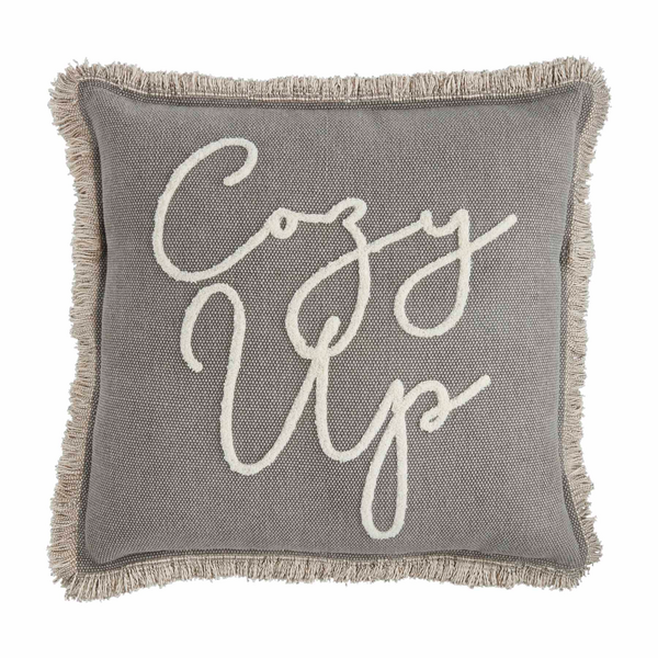 Cozy Up Throw Pillow Mud Pie-Mud pie-The Bugs Ear