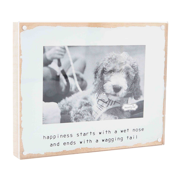 Happiness Acrylic Dog Frame Mud Pie-Mud pie-The Bugs Ear