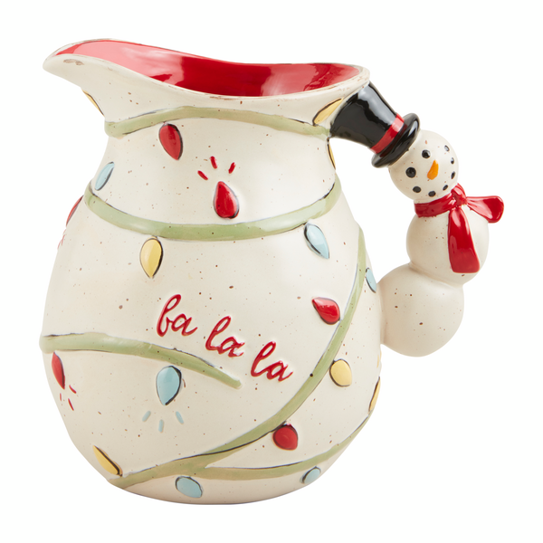 Snowman Handle Pitcher Snowman Handle Pitcher Mud Pie-Mud pie-The Bugs Ear