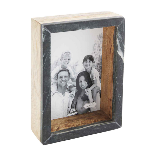 Black Marble Picture Frame Mud Pie-Mud pie-The Bugs Ear