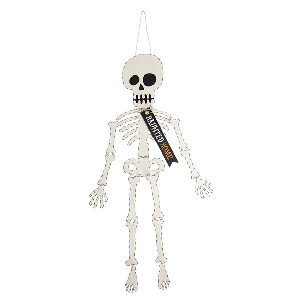 Skeleton Halloween Door Hanger Mud Pie-Mud pie-The Bugs Ear