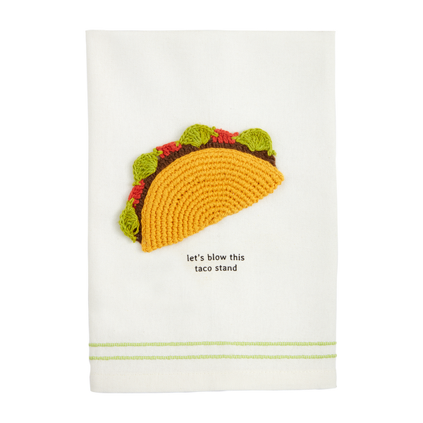Taco Fiesta Crochet Towel Mud Pie-Mud pie-The Bugs Ear