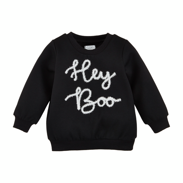 Hey Boo Toddler Sweatshirt Mud Pie-Mud pie-The Bugs Ear