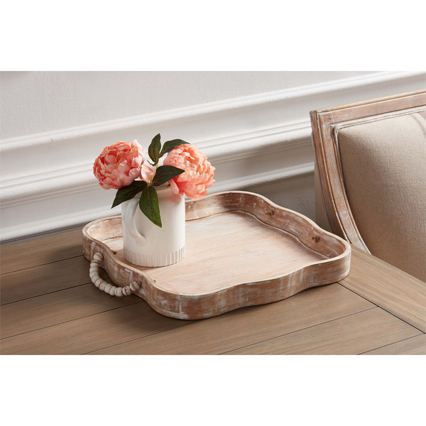 Scalloped Wood Tray Mud Pie-Mud pie-The Bugs Ear