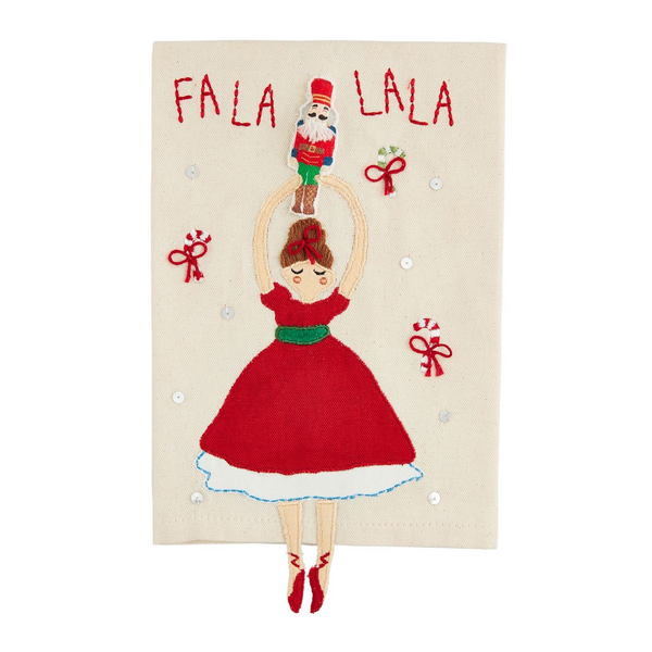 Fa La La Dancer Dangle Leg Towel Mud Pie-Mud pie-The Bugs Ear