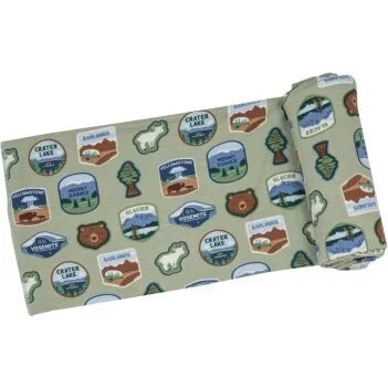 Angel Dear Swaddle Blanket National Parks Patches West-Angel Dear-The Bugs Ear