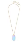 Kendra Scott Inez Gold Long Pendant Necklace In Dichroic Glass-Kendra Scott-The Bugs Ear