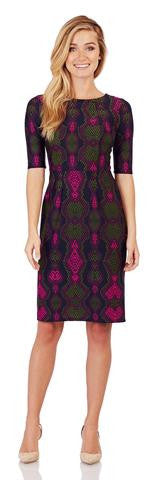 Jude Connally Monique Dress in Snakeskin Mulberry-Jude Connally-The Bugs Ear