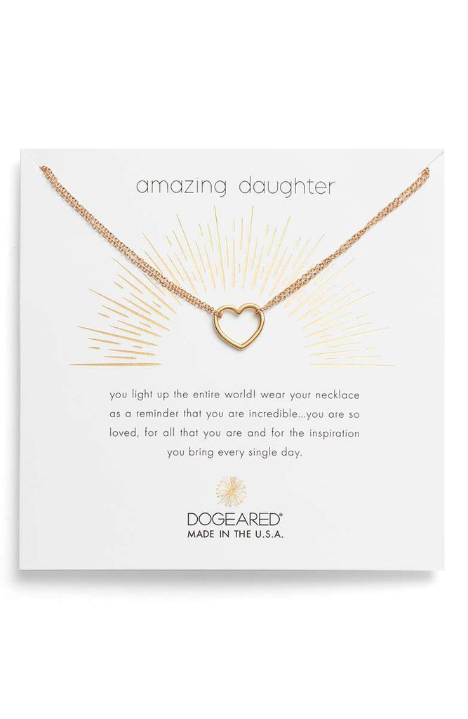 Dogeared Amazing Daughter Open Heart in Gold-Dogeared-The Bugs Ear