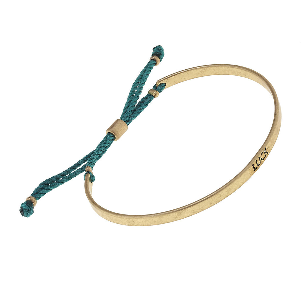 CV Luck Cuff Fabric Slide Bead Bracelet-Canvas Jewelry-The Bugs Ear