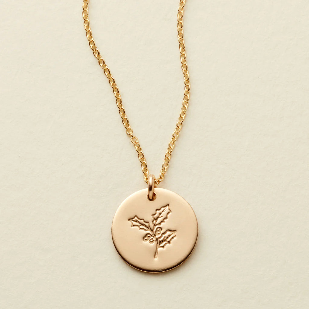 Birth Flower Necklaces in GOLD-Made By Mary-The Bugs Ear