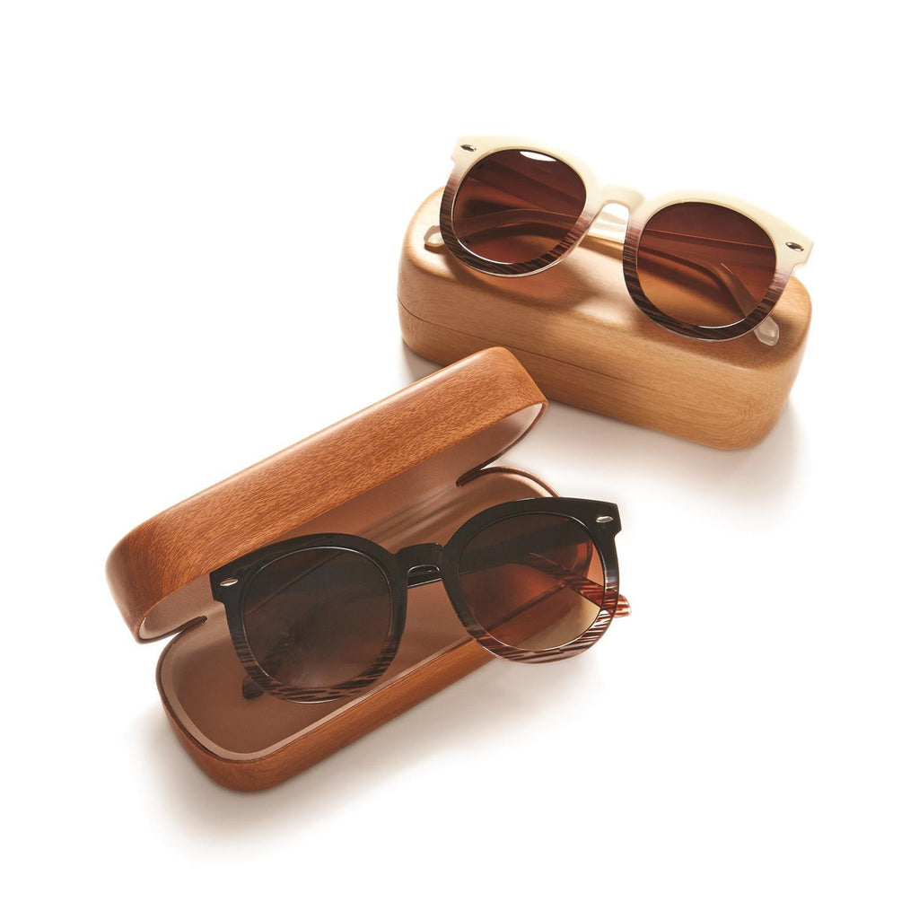 Gradients Faux Bone Frame Sunglasses with Case-Two's Company-The Bugs Ear