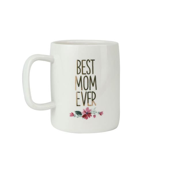 Ceramic Mug Organic Best Mom Ever-Mary Square-The Bugs Ear