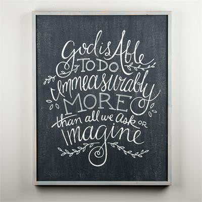 Glory Haus Immeasurably More Framed Board-Glory Haus-The Bugs Ear