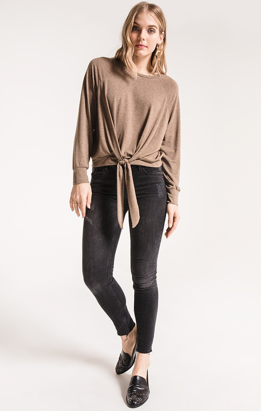 Cotton Tie-front Top