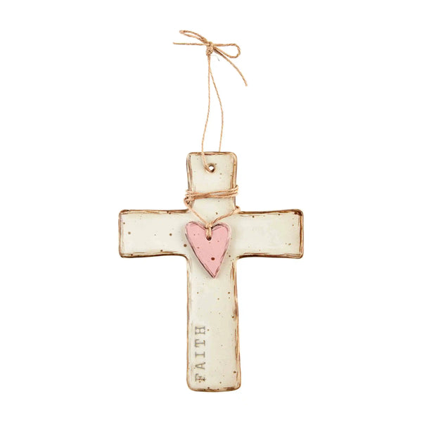 Faith Stoneware Cross Mud Pie – The Bugs Ear