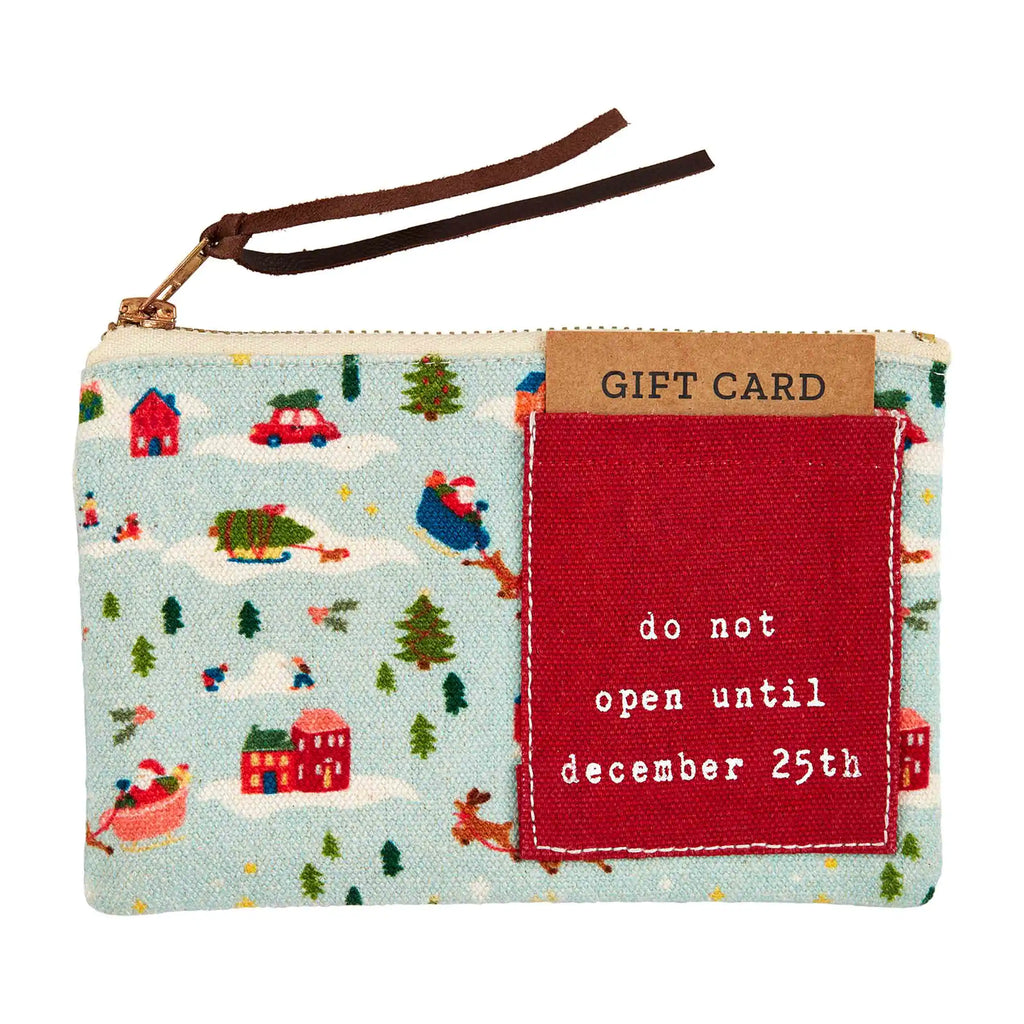Christmas Print Gift Pouch Mud Pie-Mud pie-The Bugs Ear