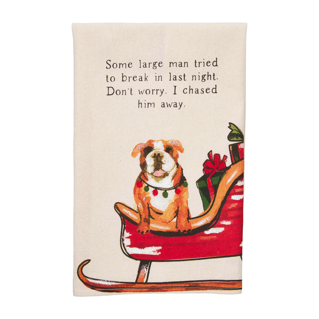 Christmas Hand Painted Dog Hand Towels Mud Pie-Mud pie-The Bugs Ear