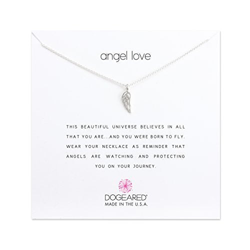Dogeared Angel Love Open Angel Necklace Silver-Dogeared-The Bugs Ear
