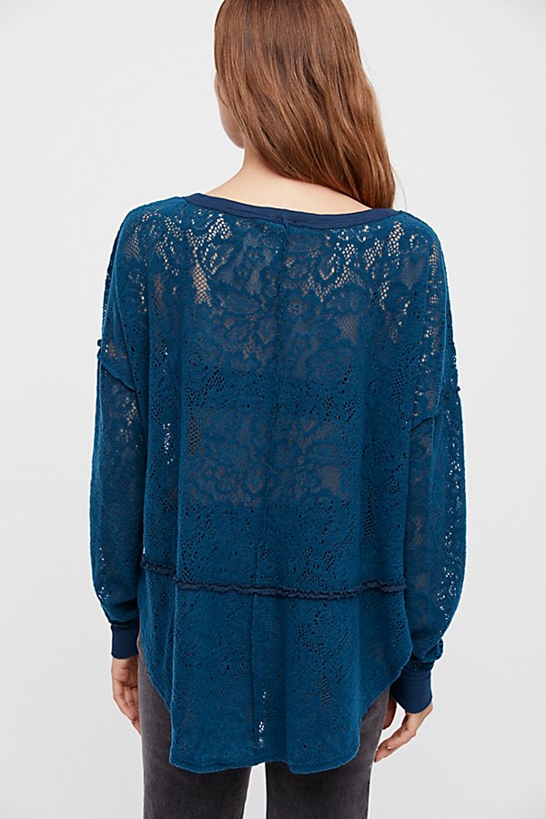 Free People Not Cold in This Top in Sapphire-Free People-The Bugs Ear