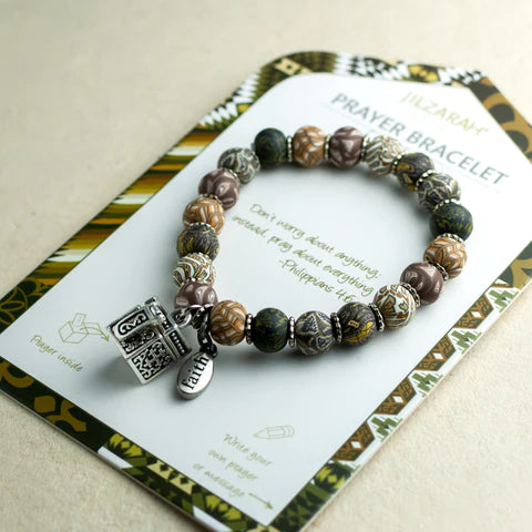 Prayer Bracelet in Brown-Jilzarah-The Bugs Ear