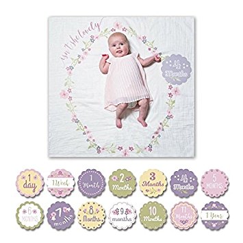 Baby's First Year Blanket and Card Set Isn't She Lovely-Lulujo Baby-The Bugs Ear